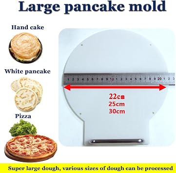 Electric Pizza Dough Press Machine for Commercial Use, Manual Dough Roller Sheeter for Pizza Crusts and Meatloaf