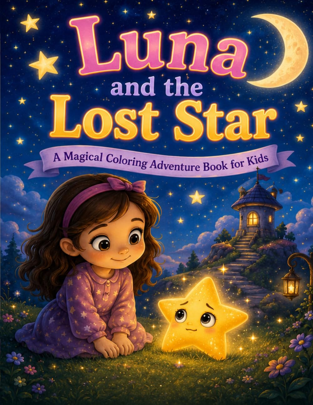 Luna and the Lost Star: A Magical Coloring Adventure Book for Kids
