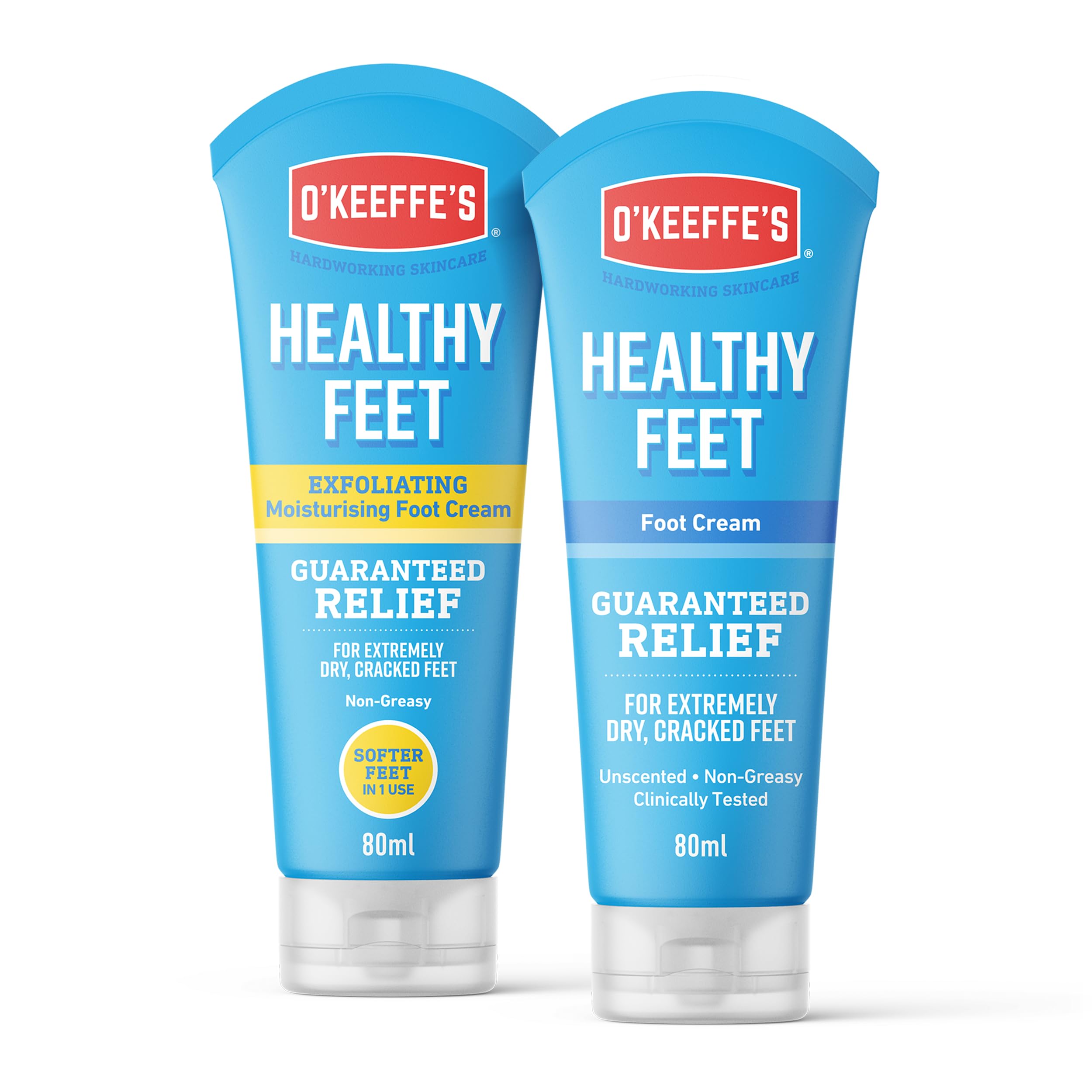 Healthy Feet 80ml & Healthy Feet Exfoliating 80ml (Twin Pack)