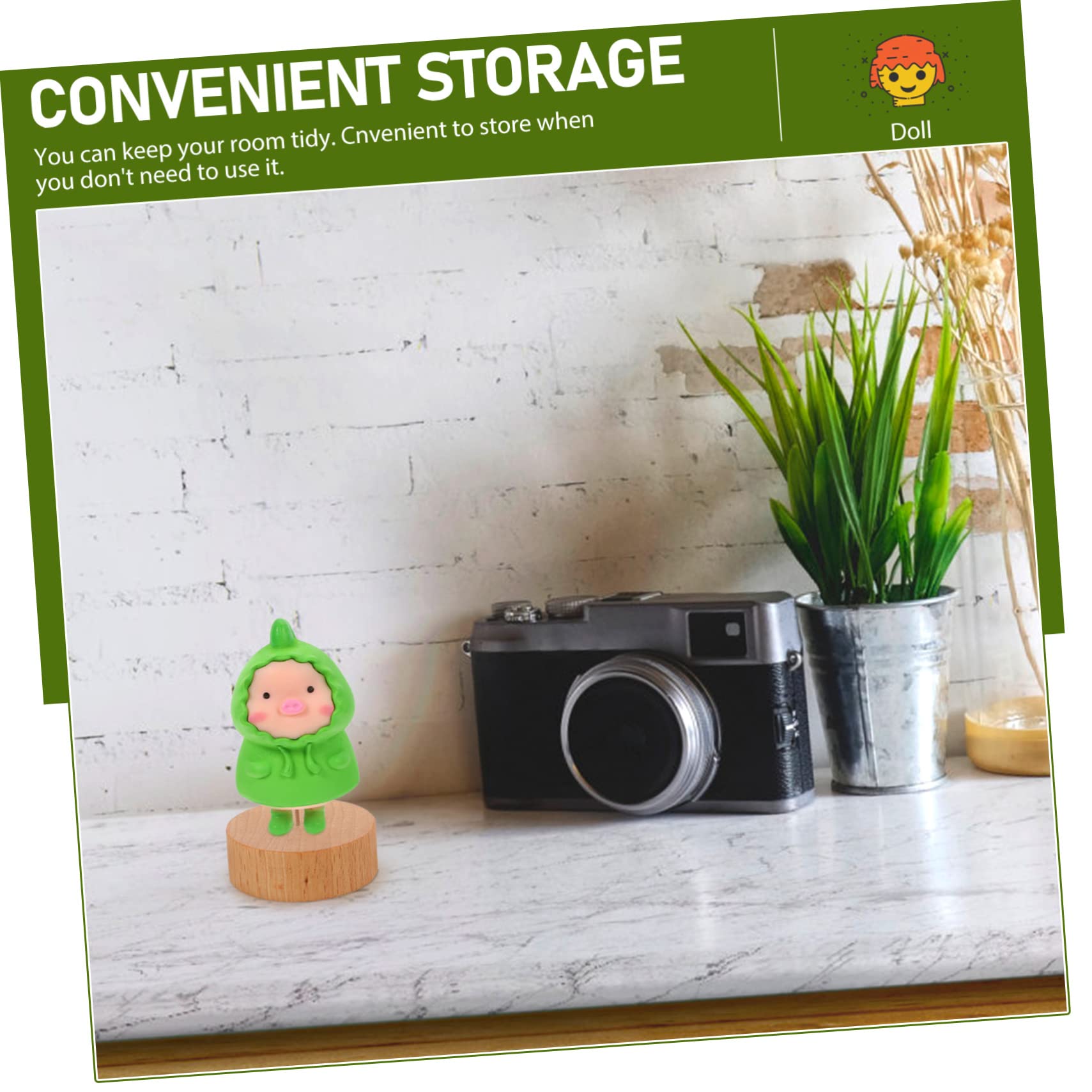 SEWACC Professional Wooden Doll Stand Sturdy Clay Figure Display Holder for Kaiser Dolls