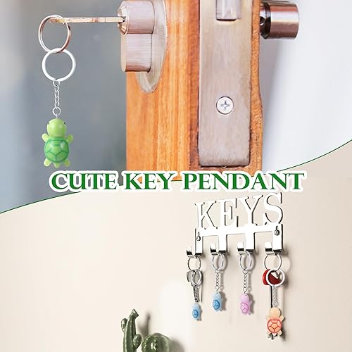 Miniatura 3 de Inbagi 25 piezas de mini llavero a granel regalos de fiesta diminutas figuras de resina colgante multicolor figura de mar dijes para suministros de