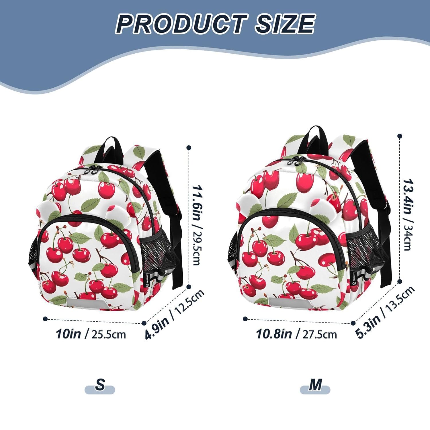 Leave Cherry Toddler Harness Backpack for Boys Girls 3-6 Years Kids Backpack with Anti Lost Safety Leash Baby Harness Bookbag for Travel Walking Preschool