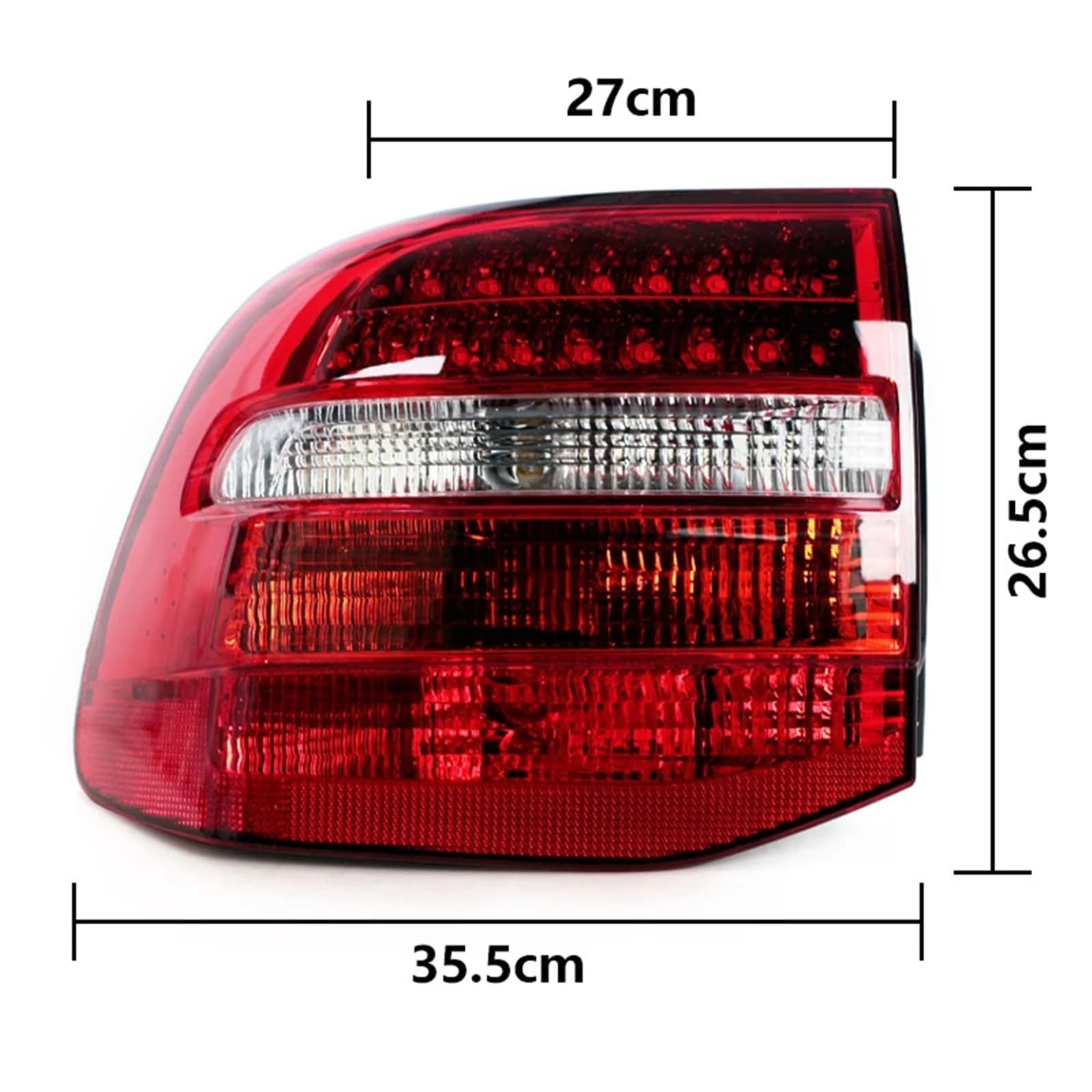 Halogen światła 95563148801 95563148800 95563148802 Tylne światło samochodu Tylne światło Tylna lampa dla Porsche Cayenne 2007-2010(Left)