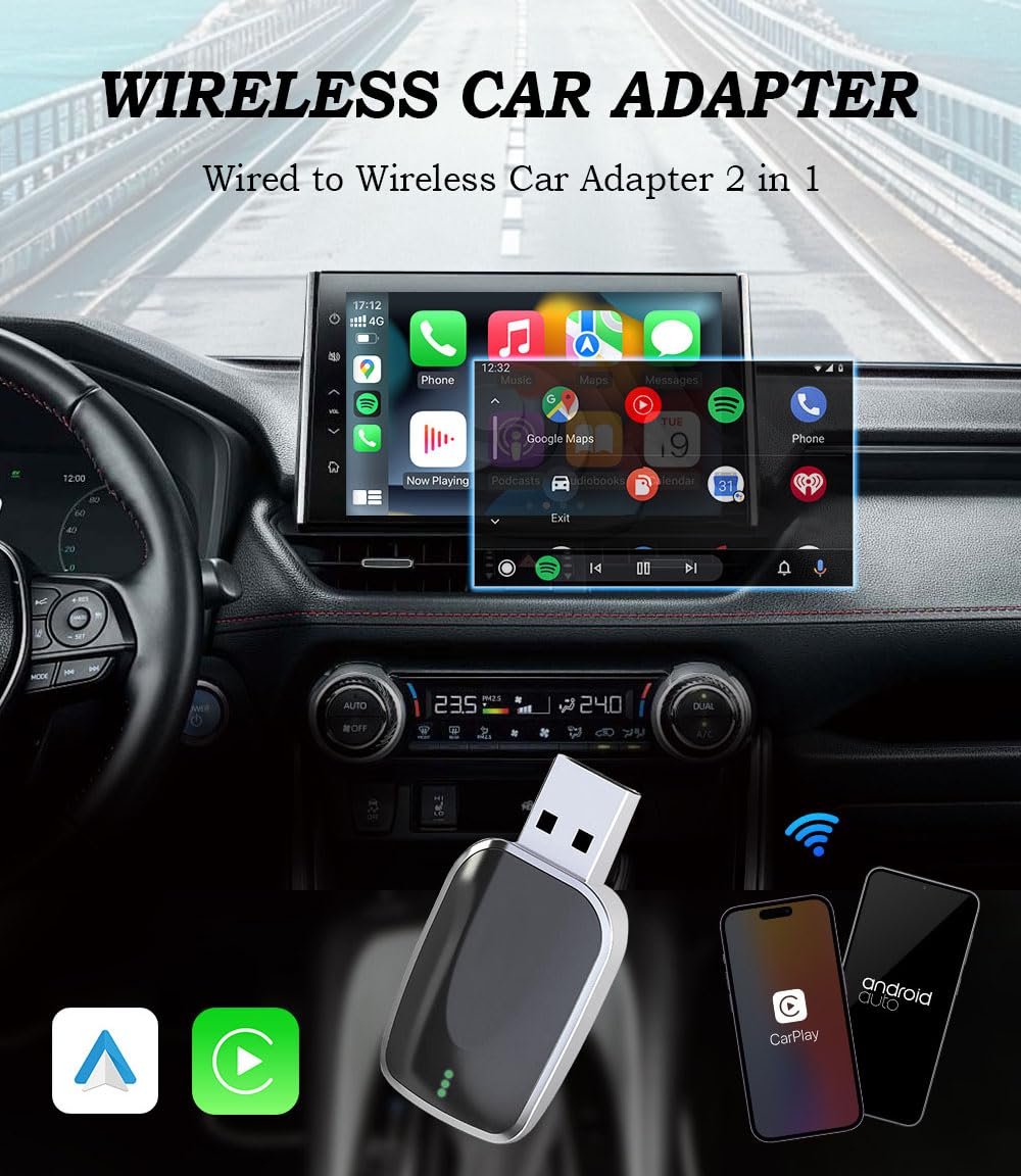 Kabelloser CarPlay Adapter Für Skoda Scala - Android Auto & Apple CarPlay