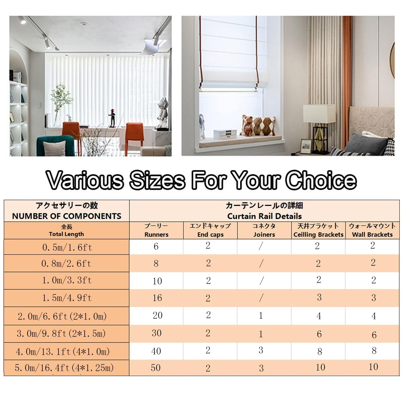 Rail De Rideau Avec Sourdine, Rail Rideaux Plafond Aluminium, Rail Pour Rideaux Séparateur De Pièces, Pour Salon/chambre À Coucher, Montage Au Plafond Ou Au Mur(A-Ceiling,3.0m(2 * 1.5m))