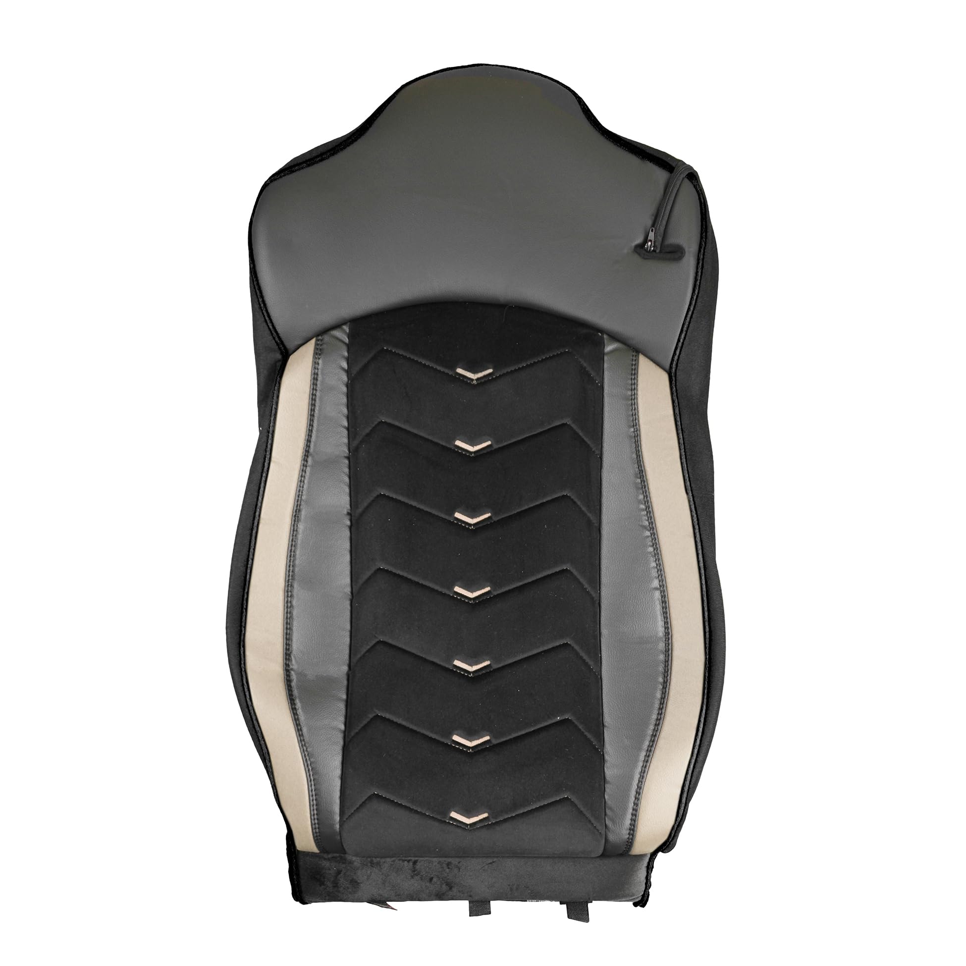 Generisch Fundas de asiento aptas para Iveco S-Way 2019 - Camión 1+1, piel/Alcantara, color negro con beige