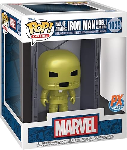 Funko Pop! Marvel: Iron Man Hall of Armor Modelo 1 Figura de vinilo de lujo