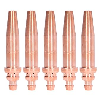 5Pcs G02-3 Acetylene Flame Cutting Tip Isobaric Torch Tip Equal Pressure Cutting Nozzle Industrial Welding Consumables Gas Soldering and Cutting Kits