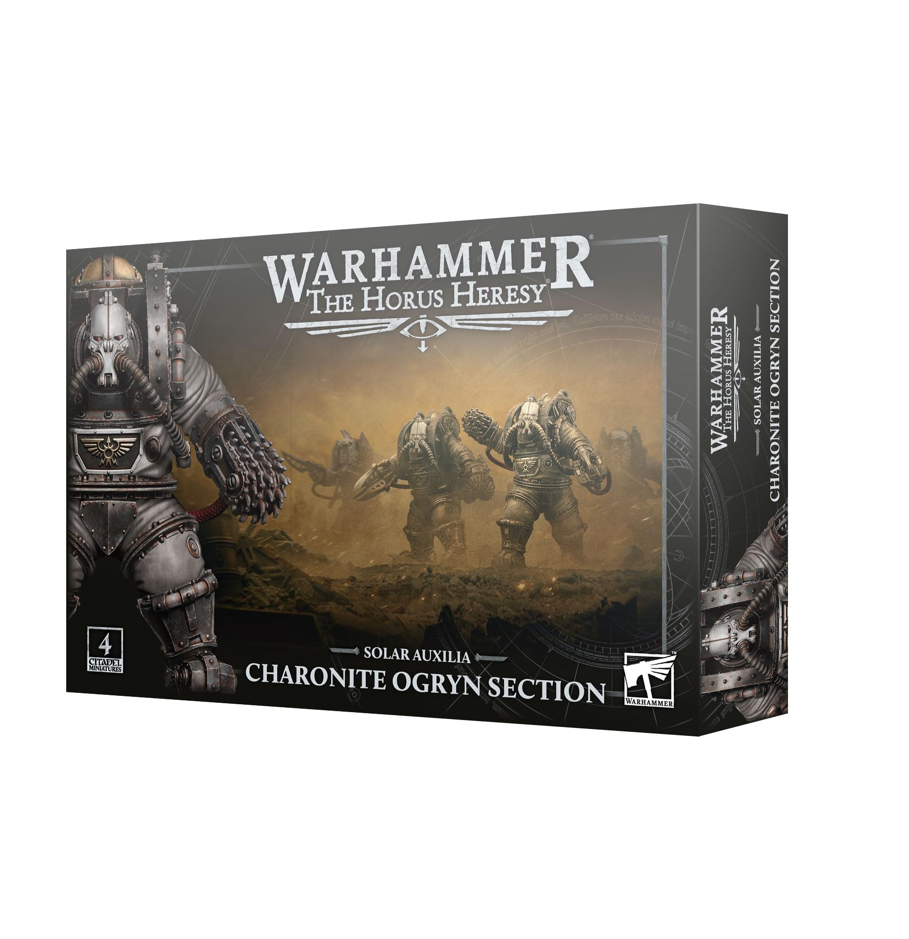 Charonite Ogryn Section Miniatures for Warhammer The Horus Heresy, Solar Auxilia Abhuman Infantry, 4 Multipart Plastic Models