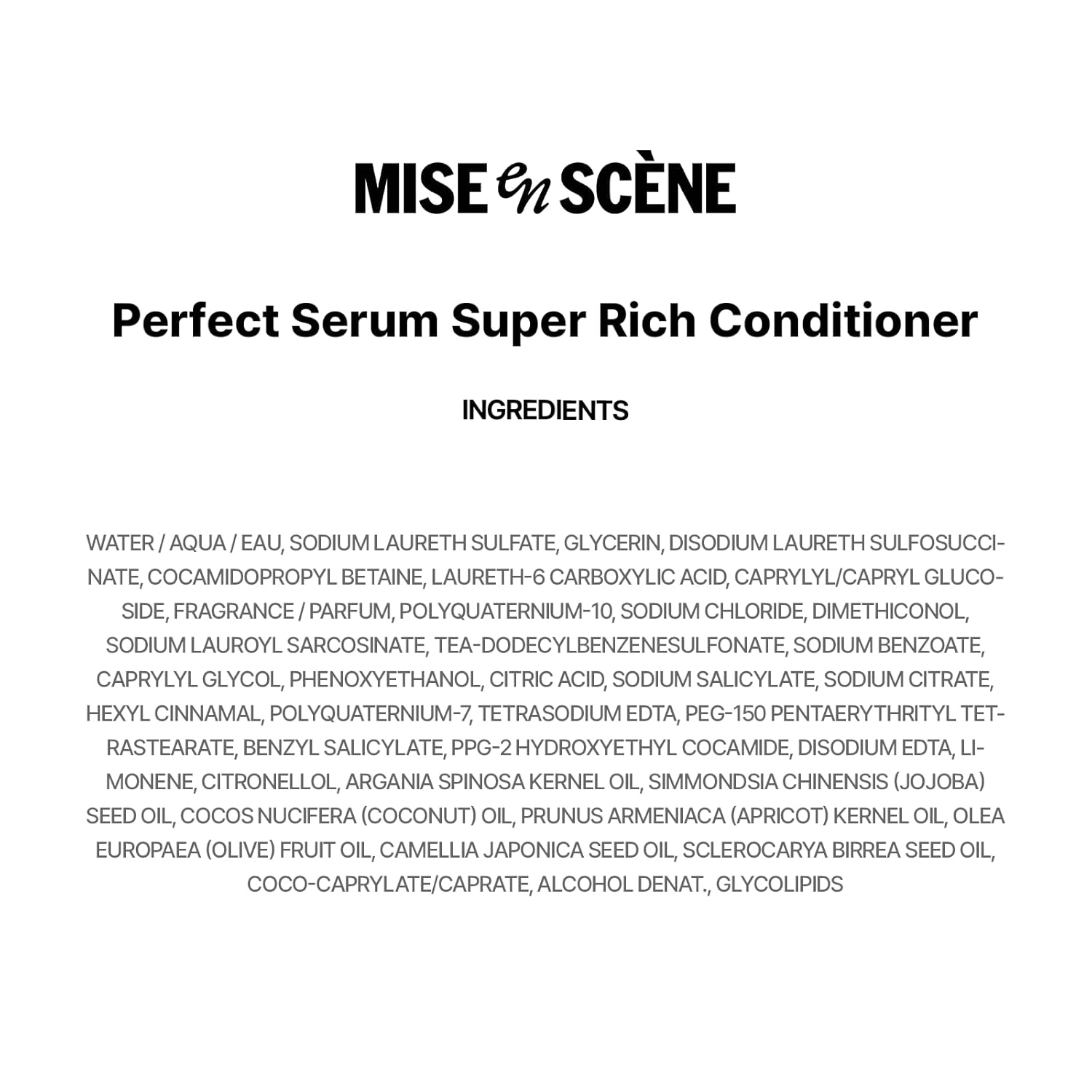 Mise En Scene Perfect Serum Super Rich Conditioner| Korean Hair Care for Severely Damaged Hair | Anti-Frizz, Hydrating, Nourishing | Korean Conditioner with Moroccan Oil, Jojoba Seed |17.92 Fl Oz - Image 8