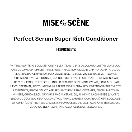 Miniatura 30 de Mise En Scene Perfect Serum - Acondicionador original para cabello dañado, cuidado de nutrientes con aceite de argán, que contiene aceite de semilla