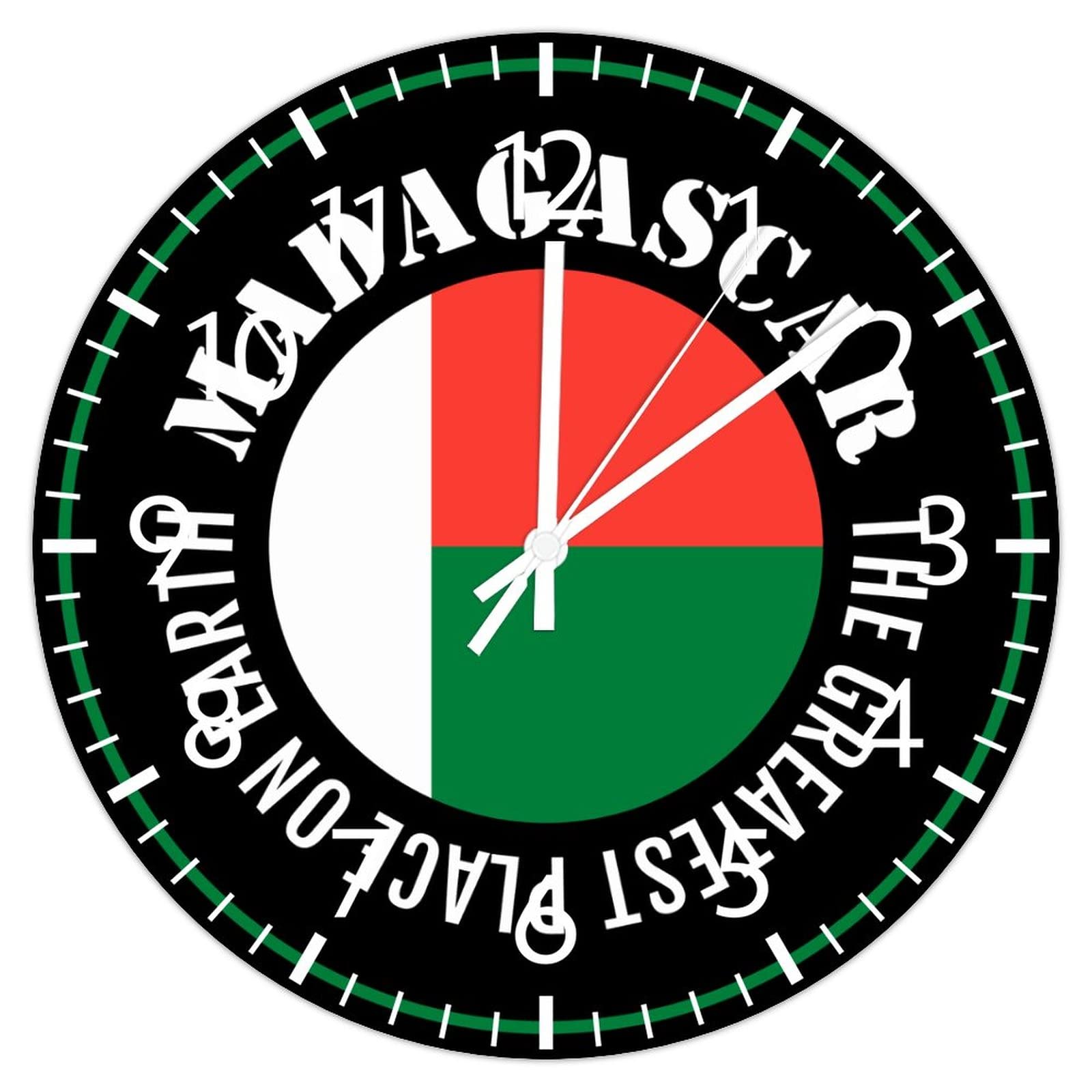 Horloge murale Madagascar ronde pour habiller un mur vide avec style