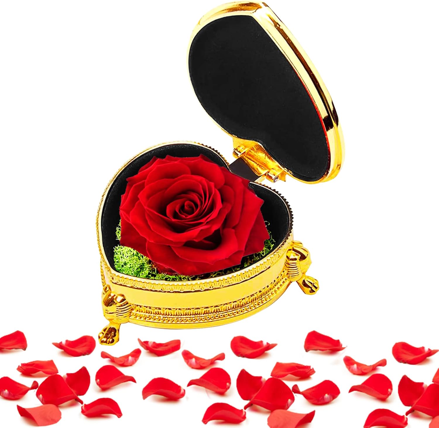 Valentines Day Gifts for Her Women, Preserved Real Flower with Gift Box, Anniversary