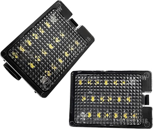 Luz LED para Placa de Matrícula, Compatible con Dodge Durango 2014-2022, Camioneta, Lente Transparente, 6500K Blanco