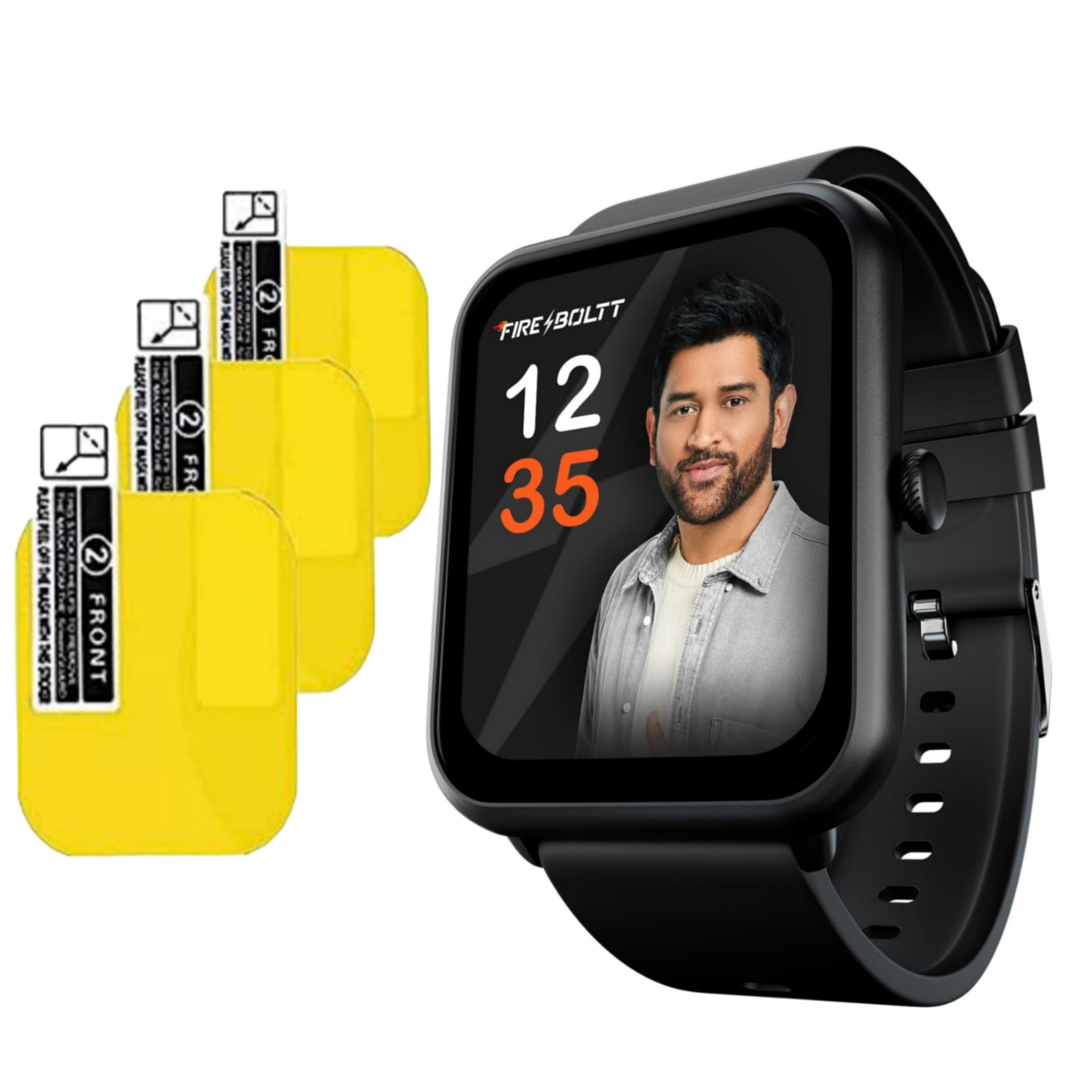(Pack Of 3) Fire Boltt Ninja Call Pro 1.85" Smartwatch Screen Guard Full Screen Protector Tempered Glass Flexible-Hd Clear (B0CX68DJQ6) Amazon Price History, Amazon Price Tracker