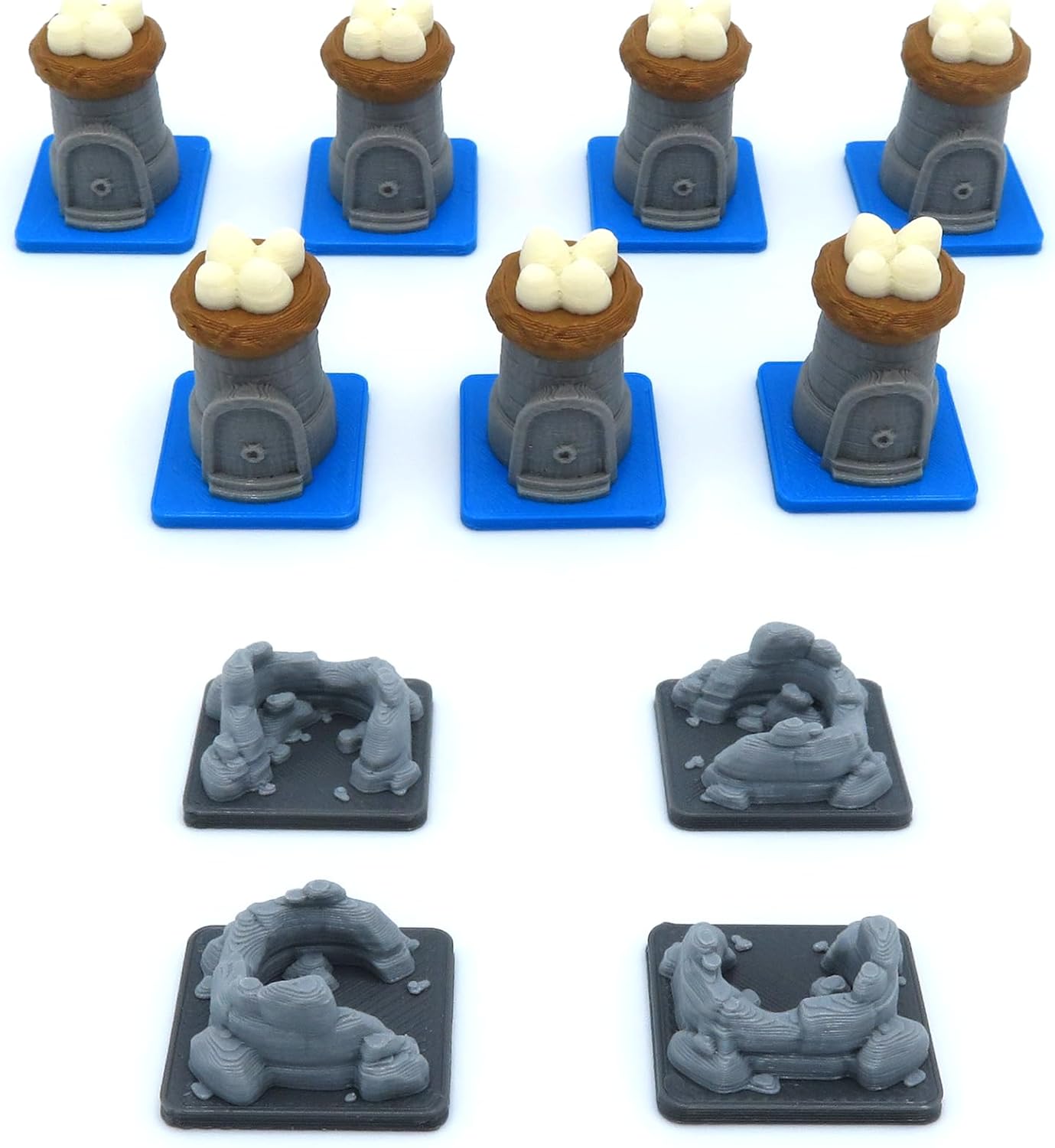 All in Upgrade Kit for Root - 138 Pieces | Board Game Accessory Compatible with The Base Game and Riverfolk, Underworld and The Marauder Expansions.