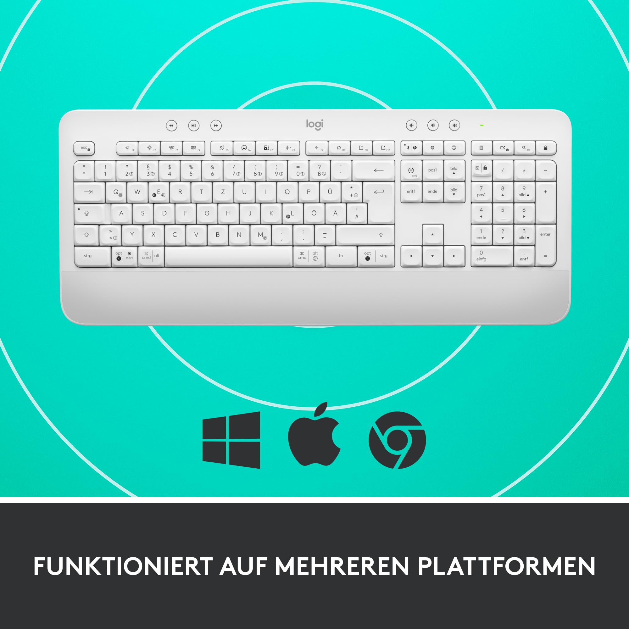 Logitech Signature K650 Comfort kabellose Tastatur mit Handballenauflage – Bild 6
