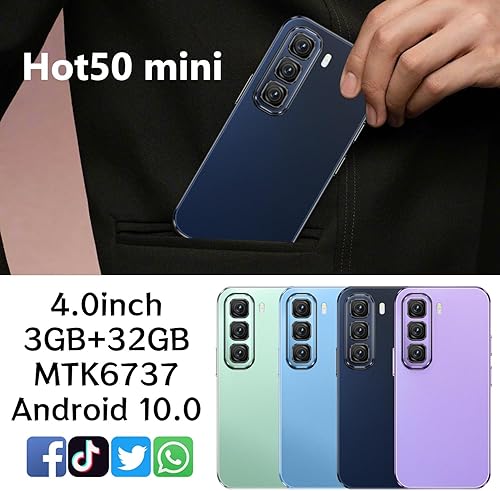 Miniatura 2 de Teléfonos móviles, Android Dual SIM Smartphones (negro)