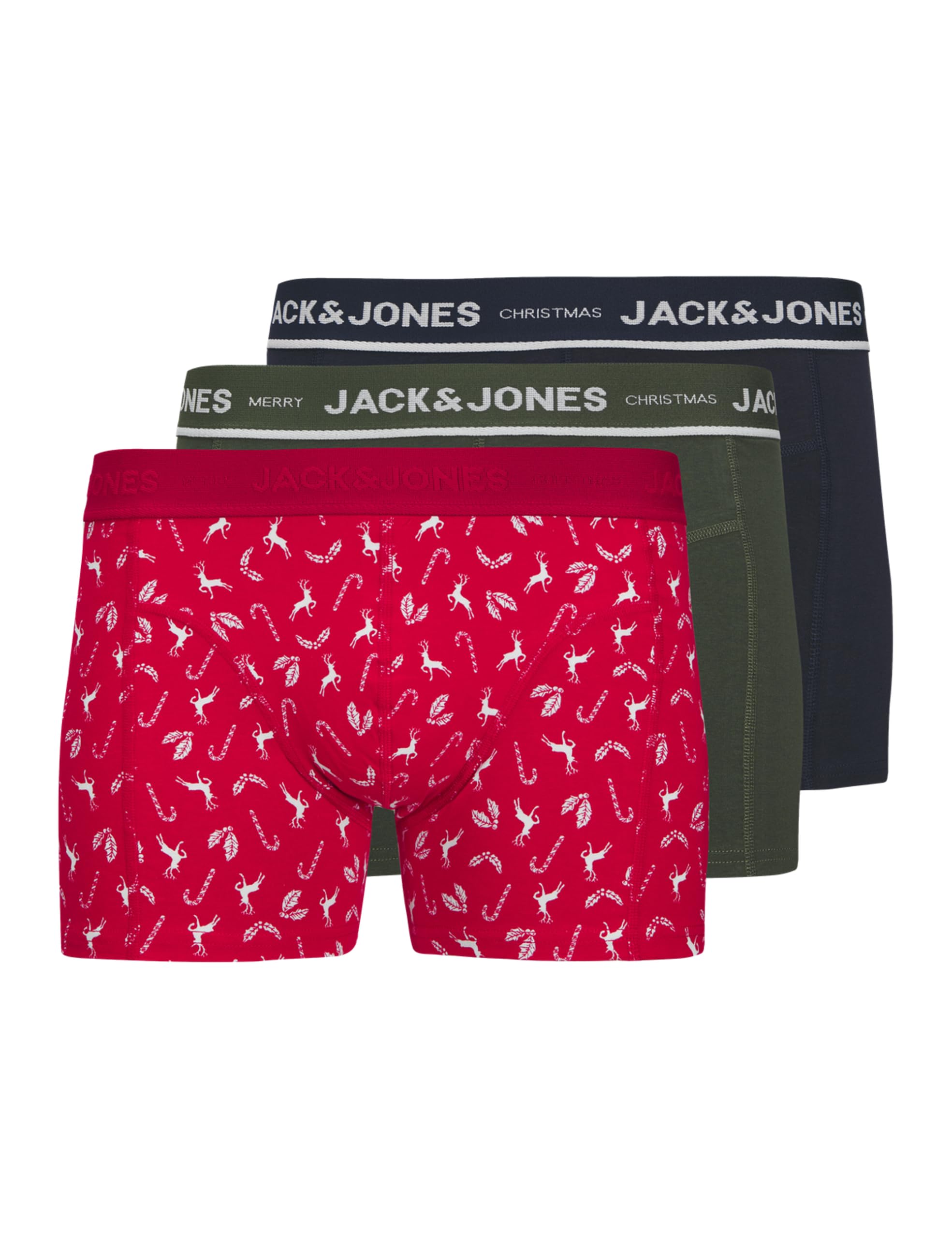 JACK & JONES Junior Męskie bokserki Jacdeer Trunks, 3 sztuki w opakowaniu, Sky Captain, numeric_140 (3 sztuki), sky captain, numeric_140
