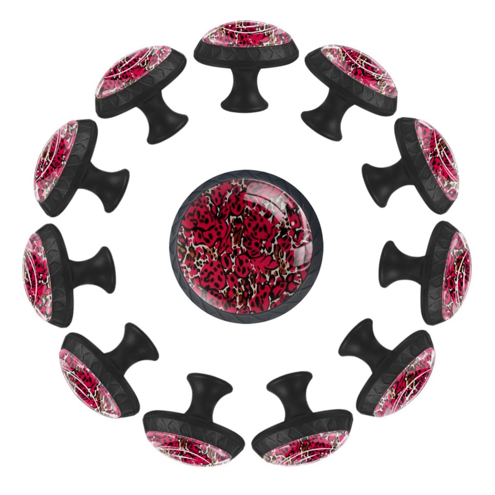 Boutons de tiroir ronds motif léopard en cristal pour relooker vos meubles