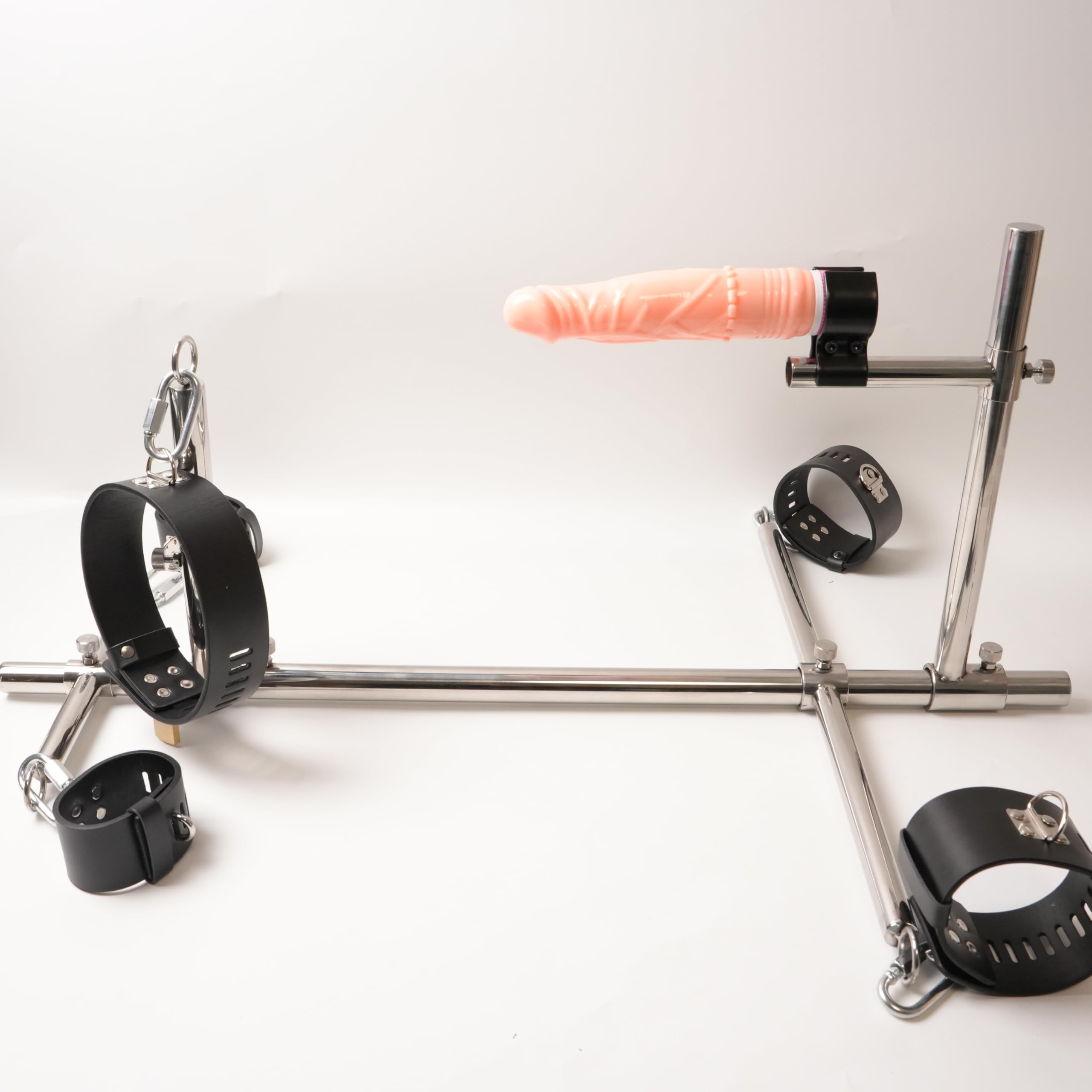 Kit de Contention BDSM Pilori Machine Slave avec Silicone Gode