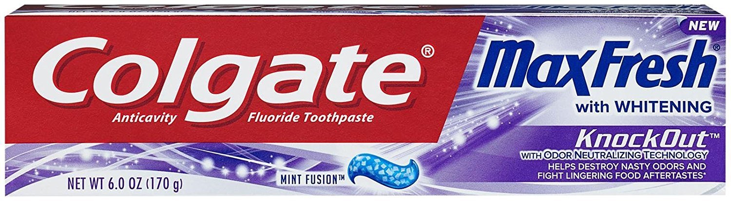 ColgateMax Fresh Knockout Gel Toothpaste, 6 Ounce Pack Of 3