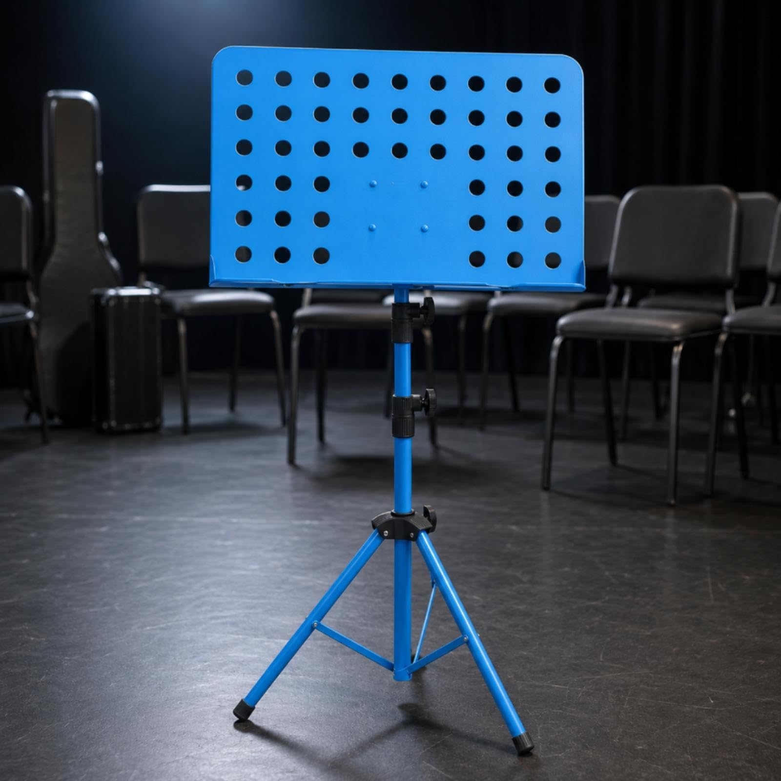 Soporte Plegable Portátil para de Latón Pulido, Trípode Perforado, Bolsa para Instrumentos, Ideal para Principiantes Y Estudiantes.