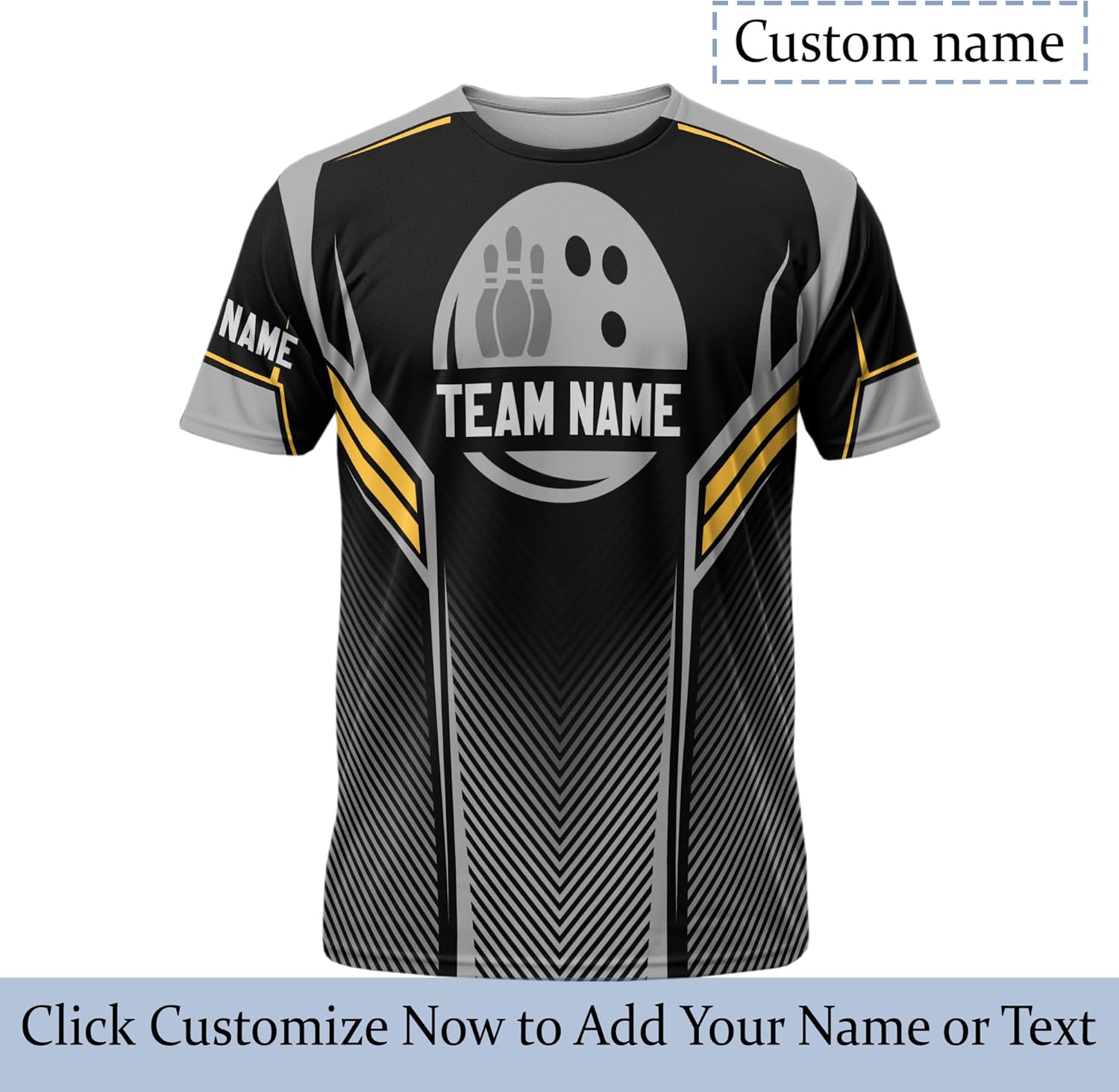 Unisex Bowling Tshirt Custom King Bowling Pin Tee Shirt for Bowling Lover 3 D Bowling Clothing