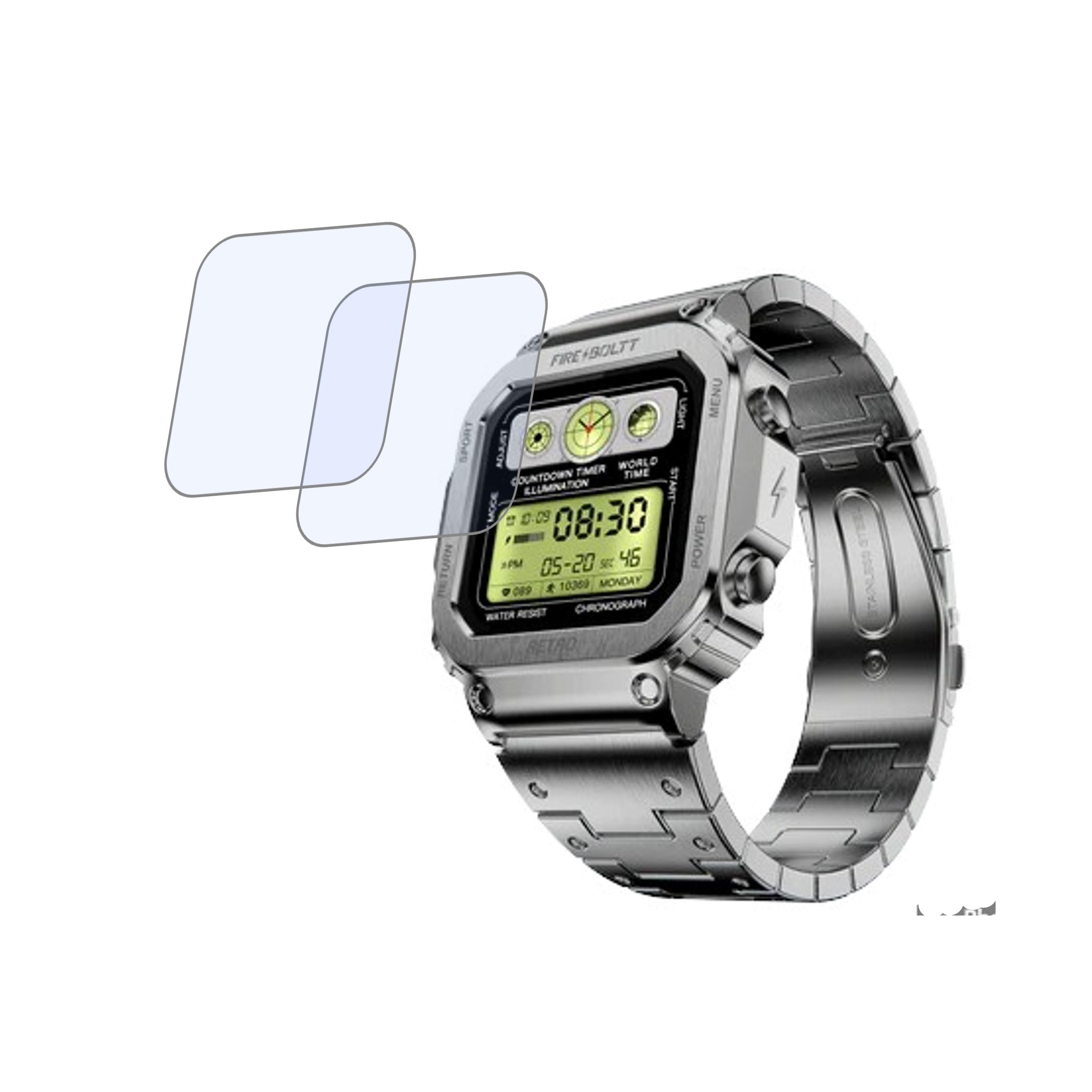 DVTECH® Smartwatch Screen Protector Compatible with Fire boltt RETROScratch resistance (Flexible Screen Protector) (Pack of 02) (B0D7CFLGVC) Amazon Price History, Amazon Price Tracker