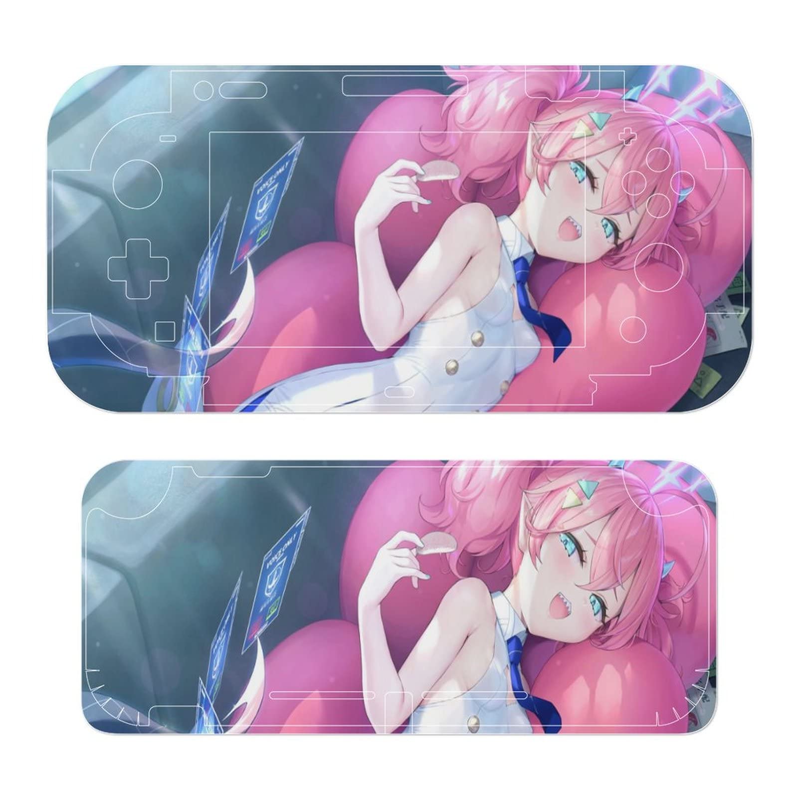 Amazon.co.jp: Switch/Switch Lite専用 スキンシール アニメ柄 ブルー