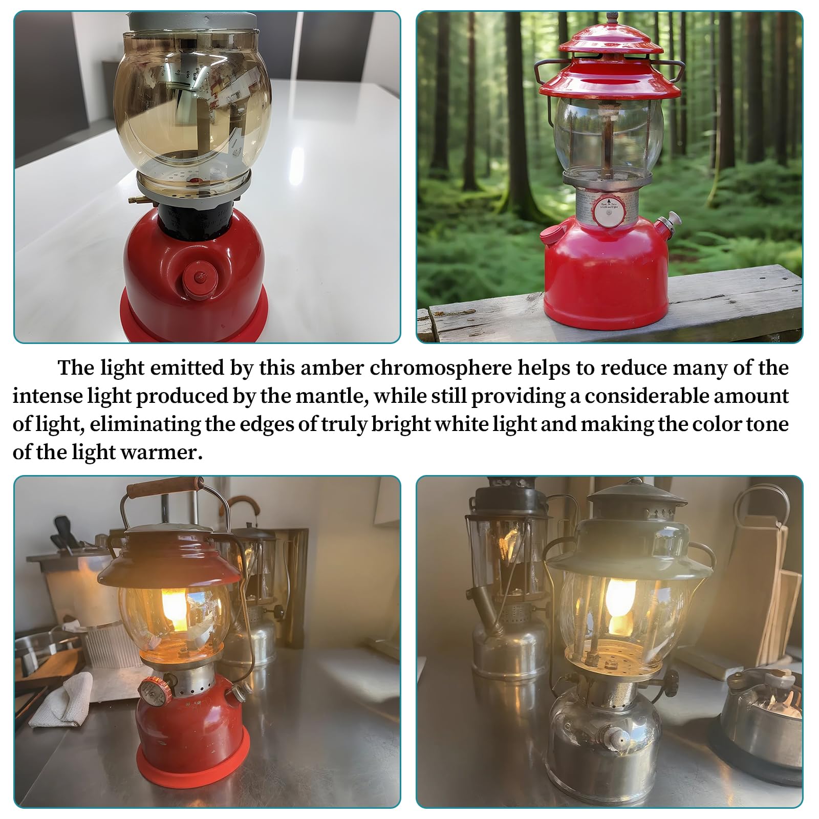 Lantern Glass Globe Replacement, Compatible with Coleman 200A/B