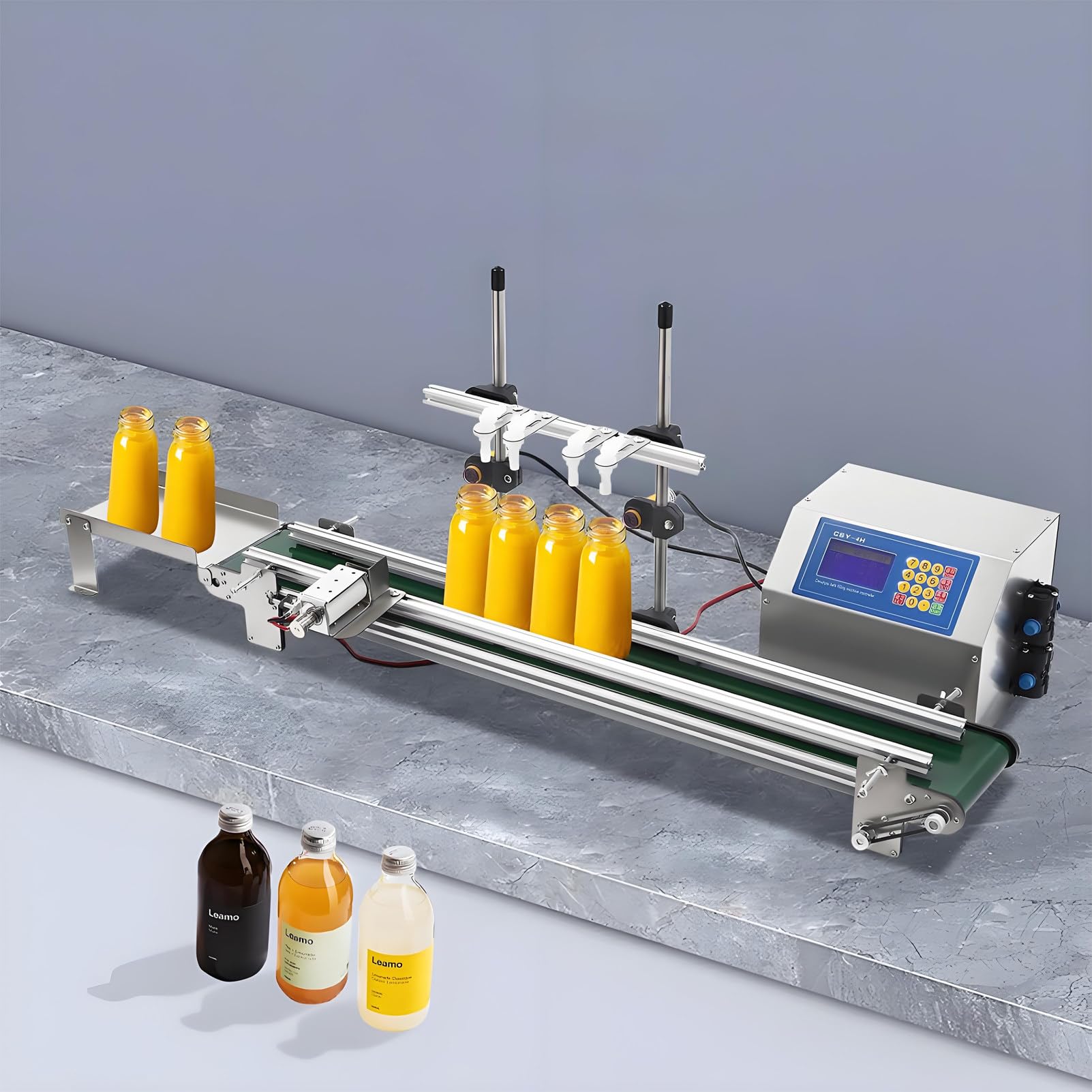 Riempitrice Automatica per Bottiglie con Nastro trasportatore 4H3200