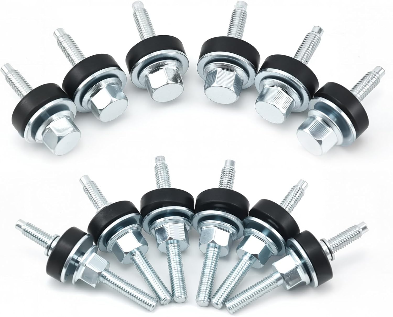 Valve Cover Bolt for Ford 6.0 Powerstroke Diesel F250 F350 E350 E450 2003-2010, 4C3Z-6C519-AA for Valve Cover BoltComplete Set one Side Long and Short