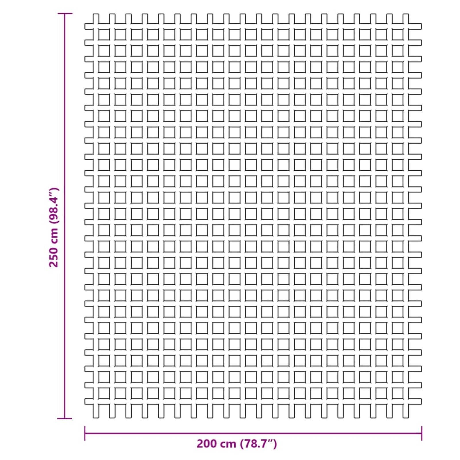 ZEYUAN Tappeto da Campeggio Blu 2,5x2 m,Tappeto per Tende,Tappeto da Campeggio per Esterni,Tappeto da Campeggio-4008456