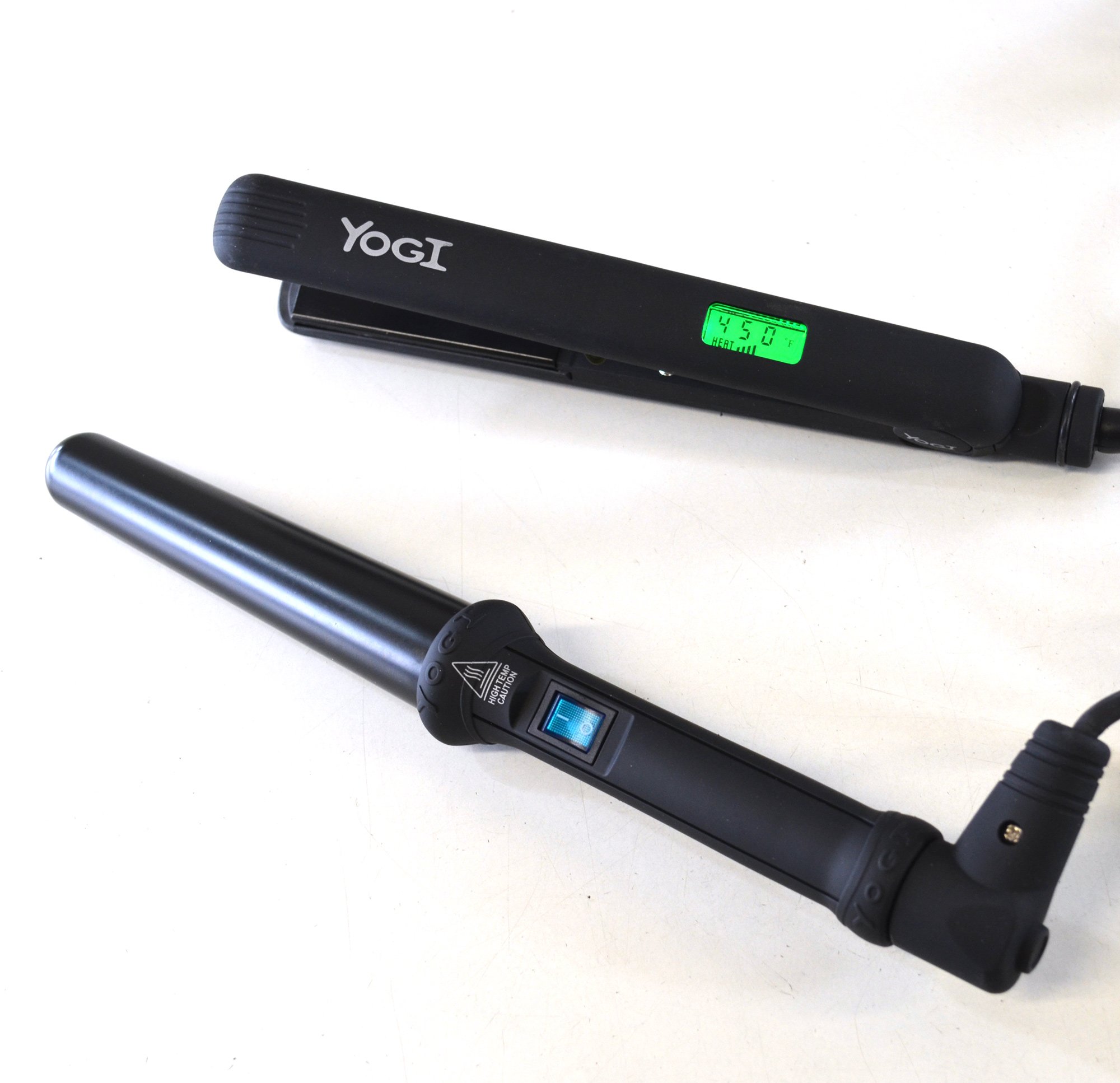 Yogi Fat Barrel Hair Wand And Digital Straightener Gift Pack