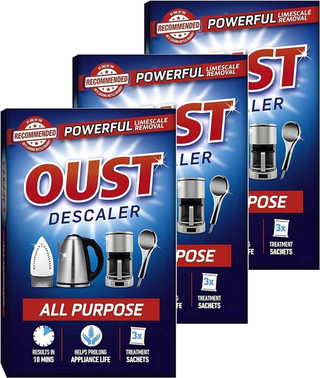 3 x 3 All Purpose Descaler-Washing machine and Dishwasher Descaler-MultiPurpose Descaler Liquid