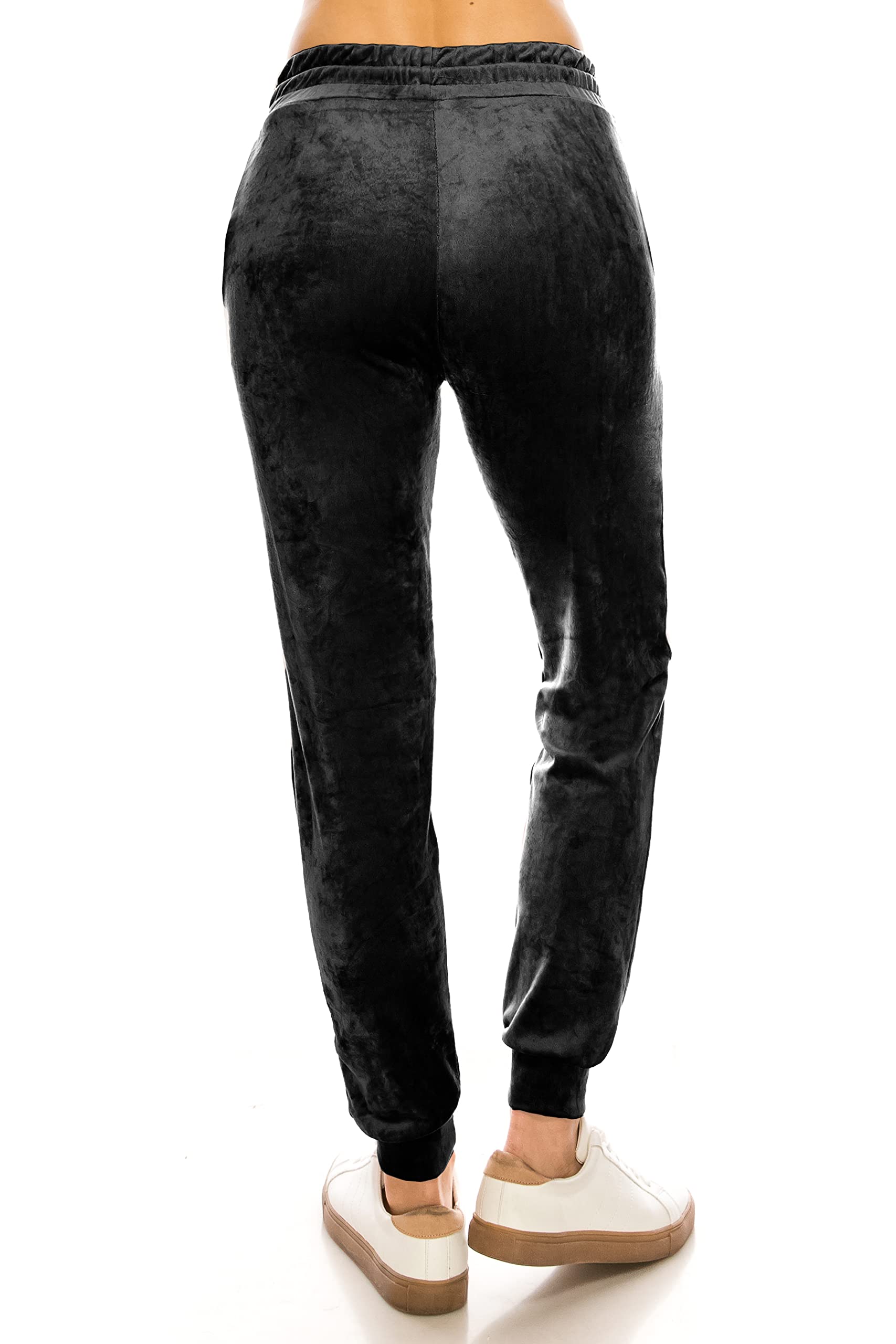 Always - Pantaloni da jogging invernali da donna, in velluto e velluto