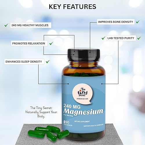 Miniatura 2 de Magnesio  Fórmula de alta absorción  90 cápsulas veganas  Sin OMG, sin gluten