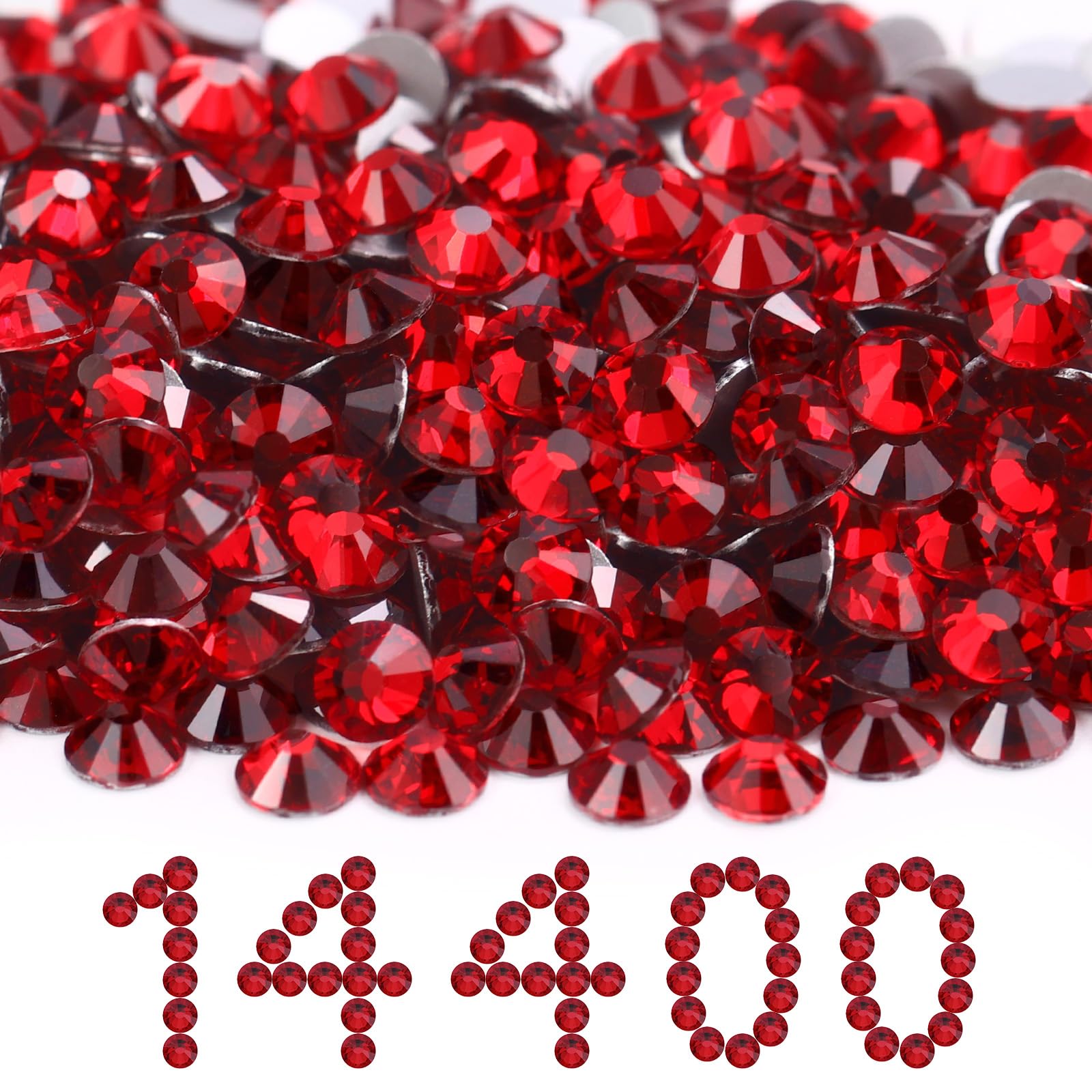 14400PCS Siam Flatback SS20 Rhinestones Bulk(4.6-4.8mm)