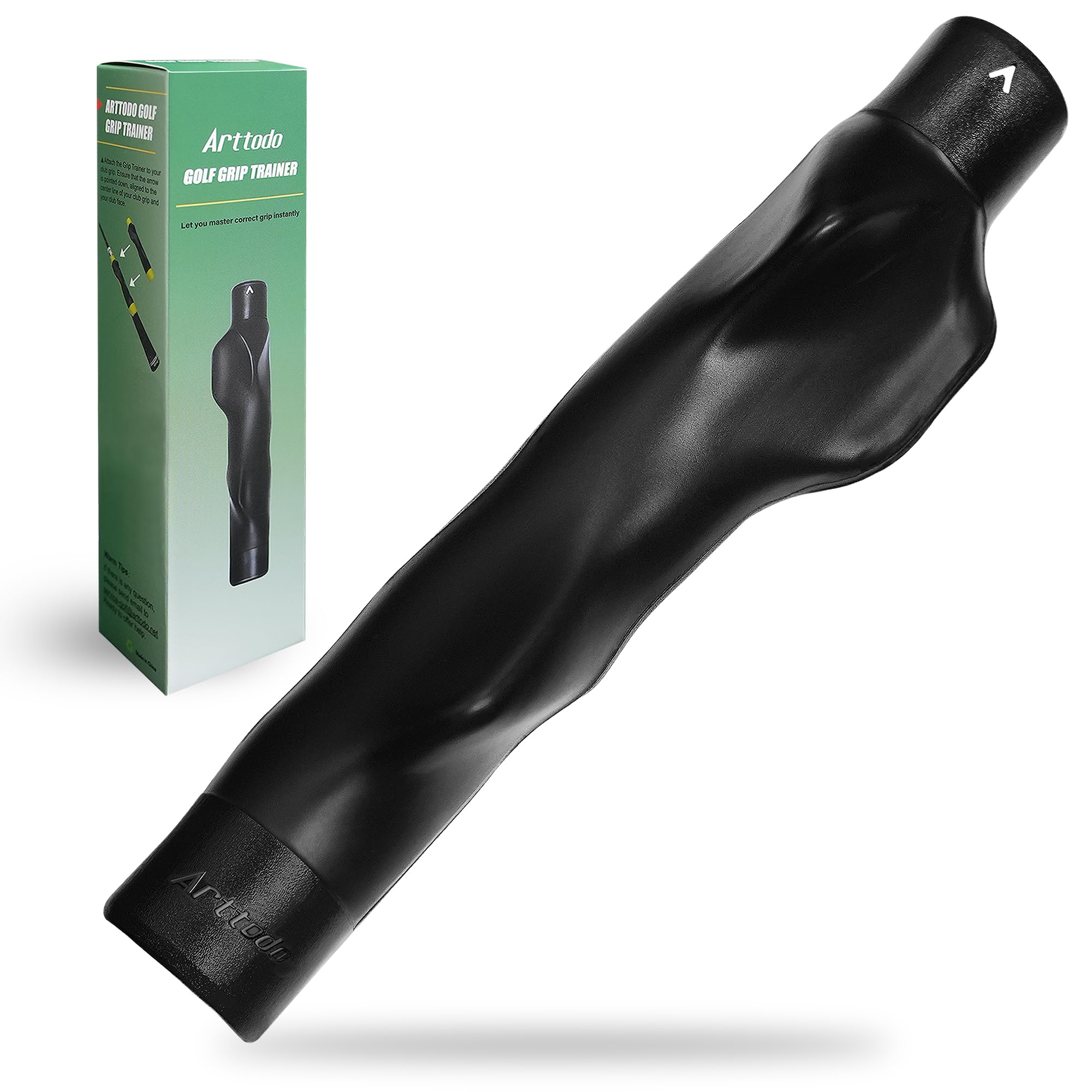 Golf Grip Trainer, Right or Left Handed Golf Training Aid for All Levels of Golfers - Fix Hand Position & Grasp, Master Correct Grip Posture, Golf Accessories