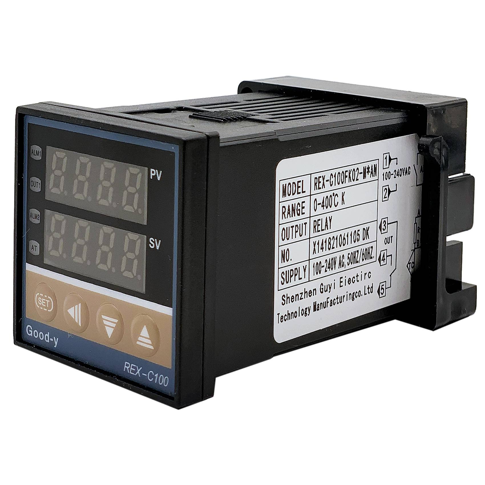 Pomoflexi Multi-Input Digital Temperature Controller -C100 Professional Alarm 0℃-400℃ for Electric Power Chemical Industry