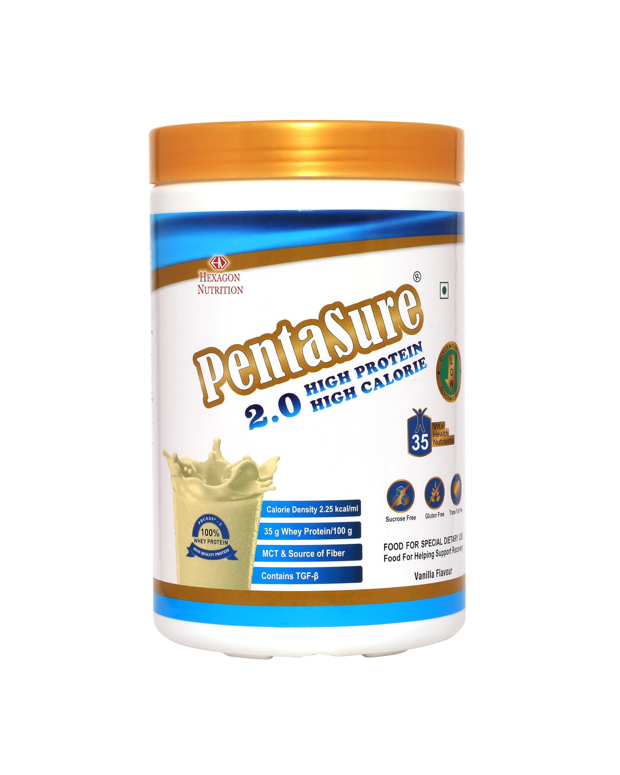 PENTASURE 2.0 High Protein High Calorie [Lean Weight Gainer Supplement] - Vanilla flavour -Pack of 1Kg powder-image-11