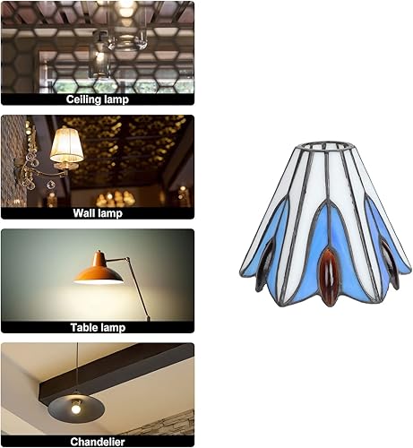 Miniatura 2 de Pantalla Decoraciones Para Salas De Casa Lámpara Cubierta De Lámpara De Noche Pantalla Ventilador Pantalla Lámpara De Cristal Lámpara Colgante