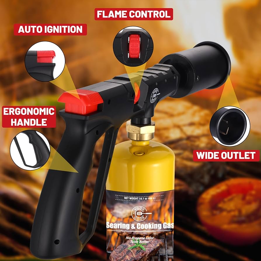 KookCook POWERFUL Propane Cooking Torch Kit with Searing