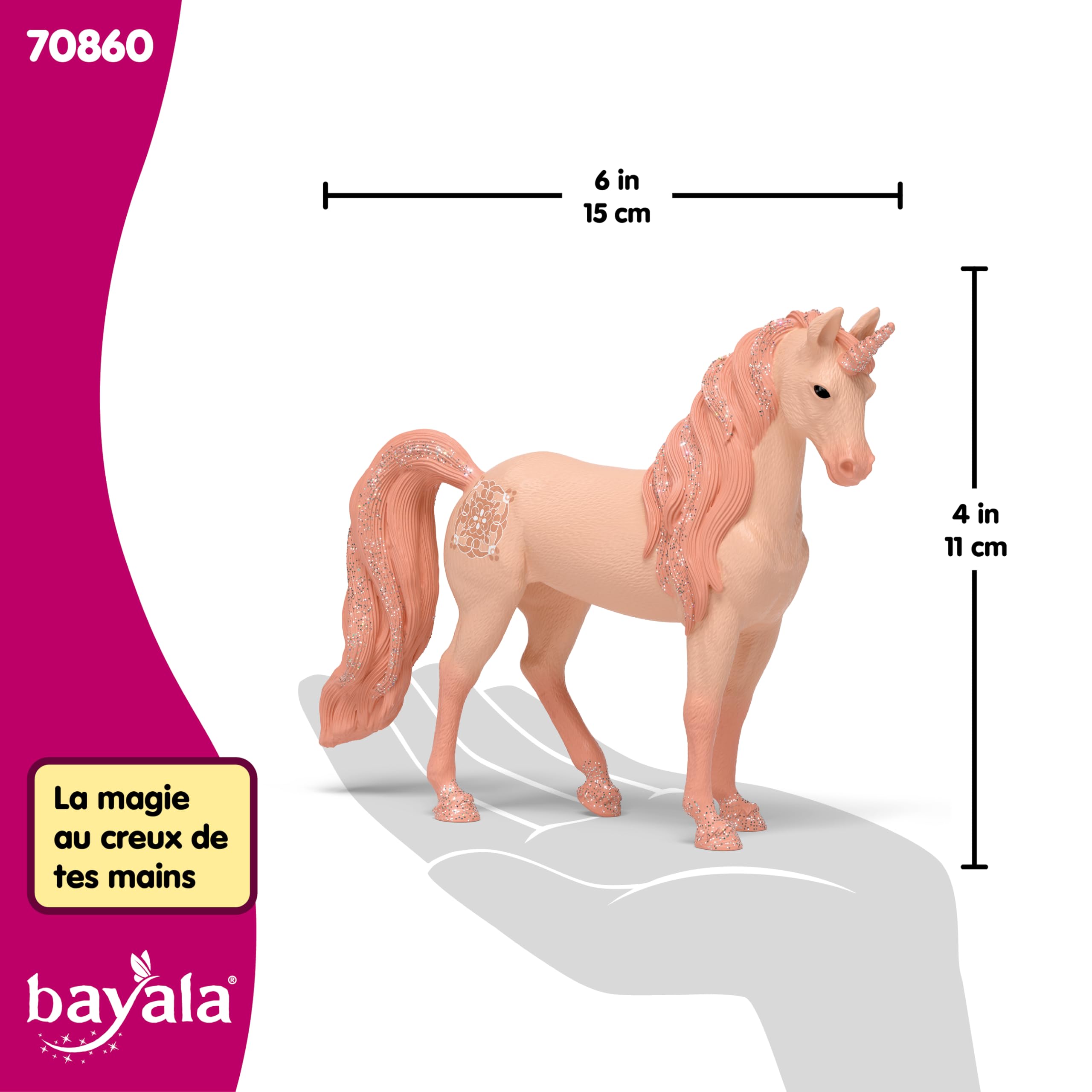 schleich BAYALA | Poulain licorne Iris 70861 | Figurine féerique détaillée | Cadeau magique pour enfants | Figurine de collection de haute qualité | Jouet dès 5 ans | 9 x 2 x 9 cm