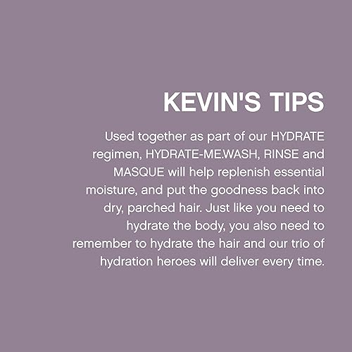 Miniatura 6 de KEVIN.MURPHY HYDRATE-ME.WASH - Champú hidratante para cabello natural y coloreado para cabello opaco, reseco y seco, champús nutritivos profundos,