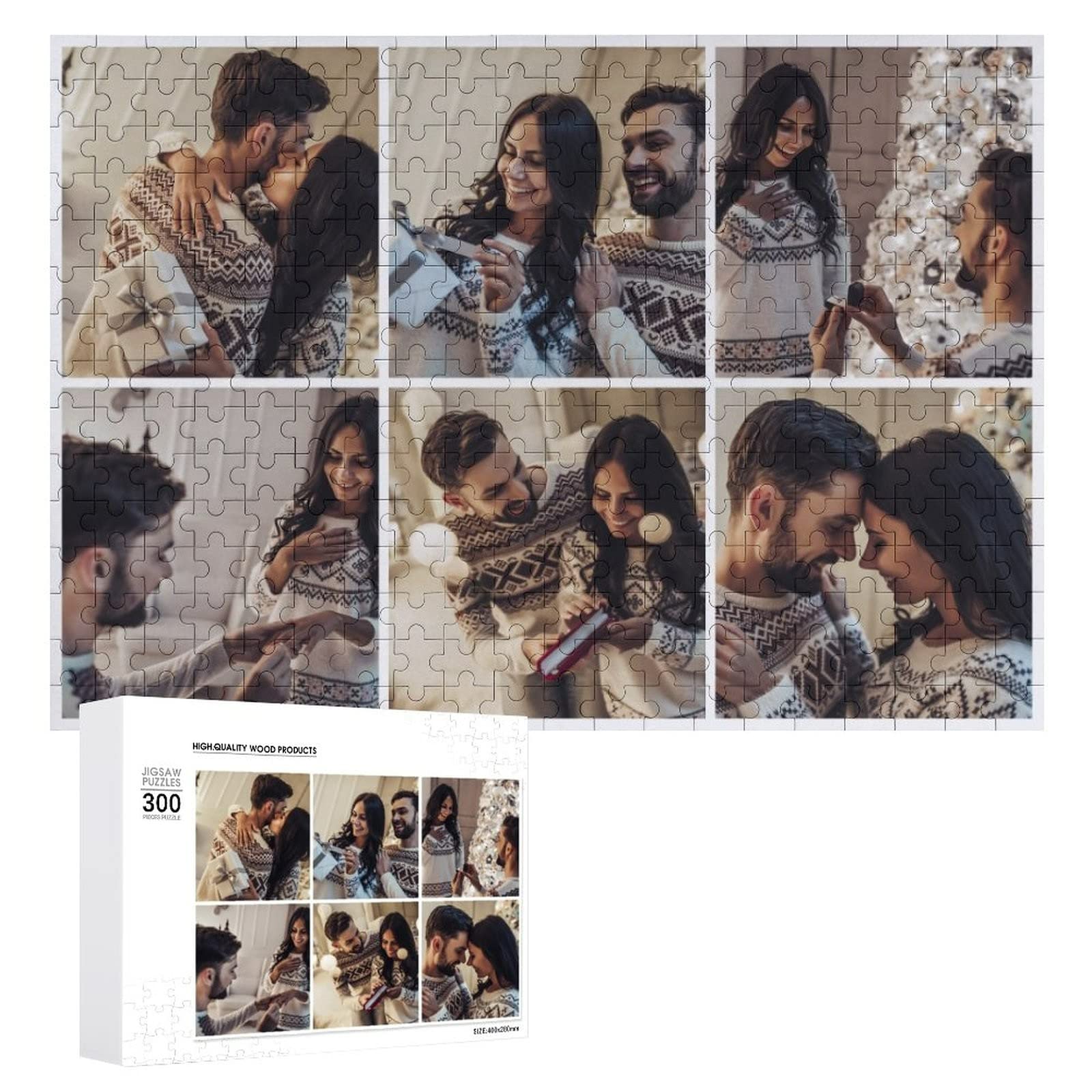 Personalized Puzzle Collage Custom Jigsaw Puzzles from Photos 1000/500/300 Pieces Customized Picture Gift for Adults Teens