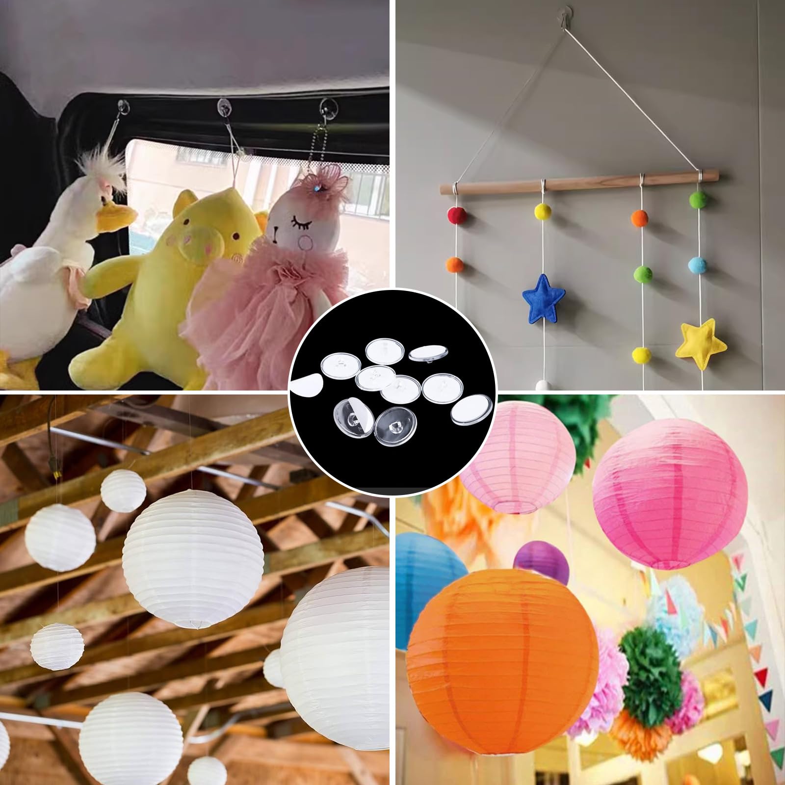 EW Space – Crochets Collants En Aluminium, Sans Perforation | 2 PACK 2 PACK - Jardin