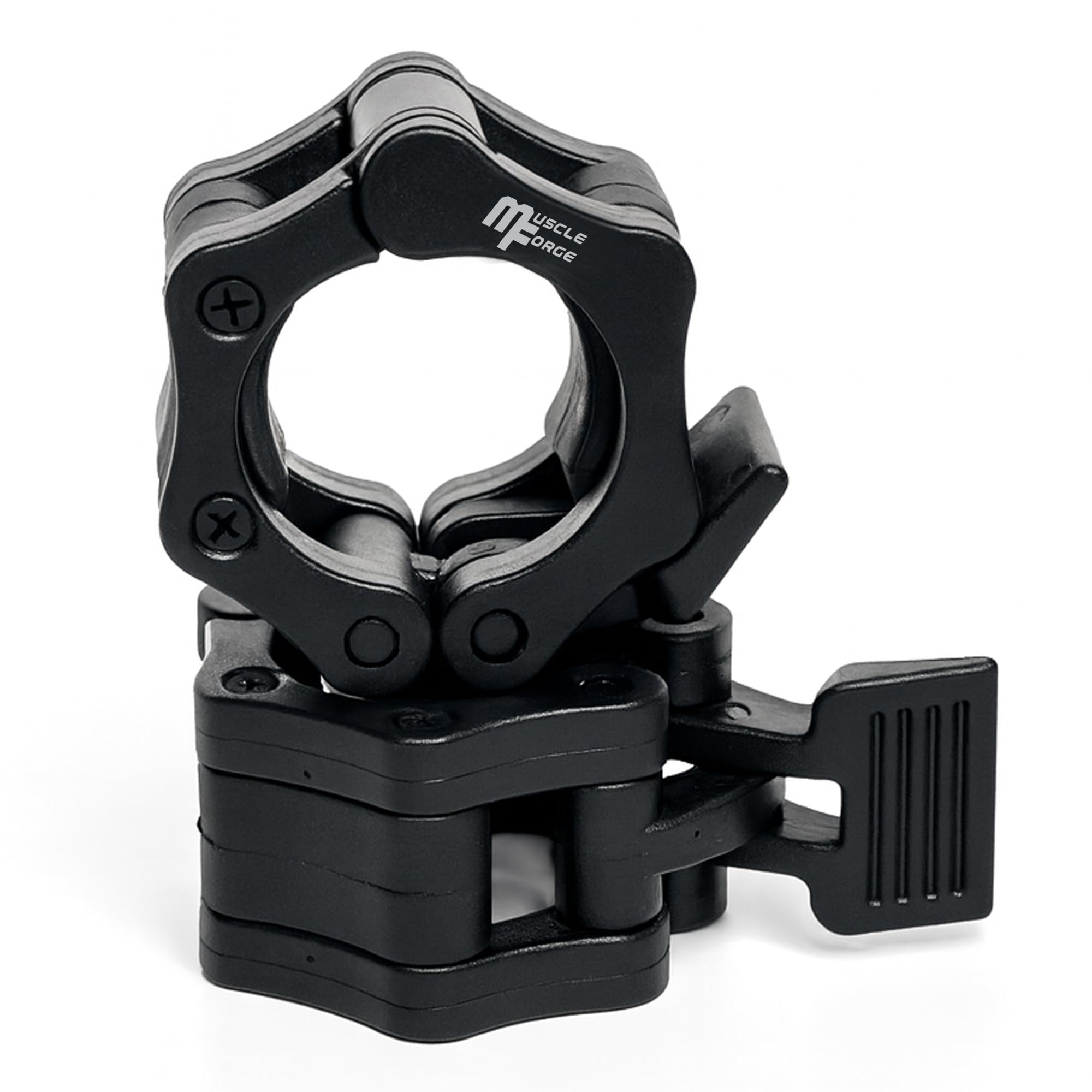 Navaris 2er Set Hantel-Schnellverschlüsse 50 Mm | Für Langhantel & Olympische Stangen | Mit Federschließer & Magneten | Schwarz-Grün