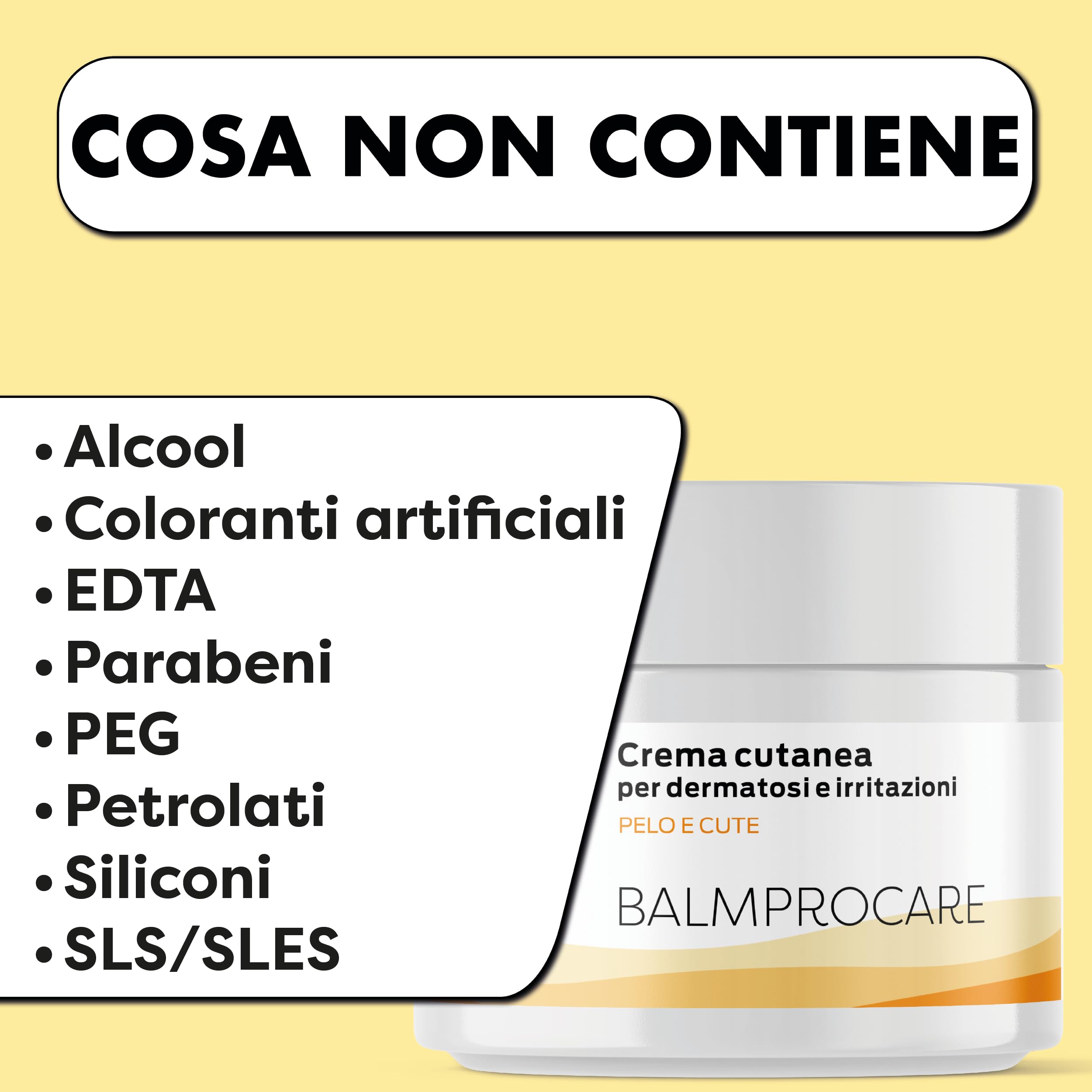 Balmprocare – Baume apaisant pour Chiens et Chats – Peaux sensibles, sèches ou irritées – Soin cutané Quotidien – 50 ML